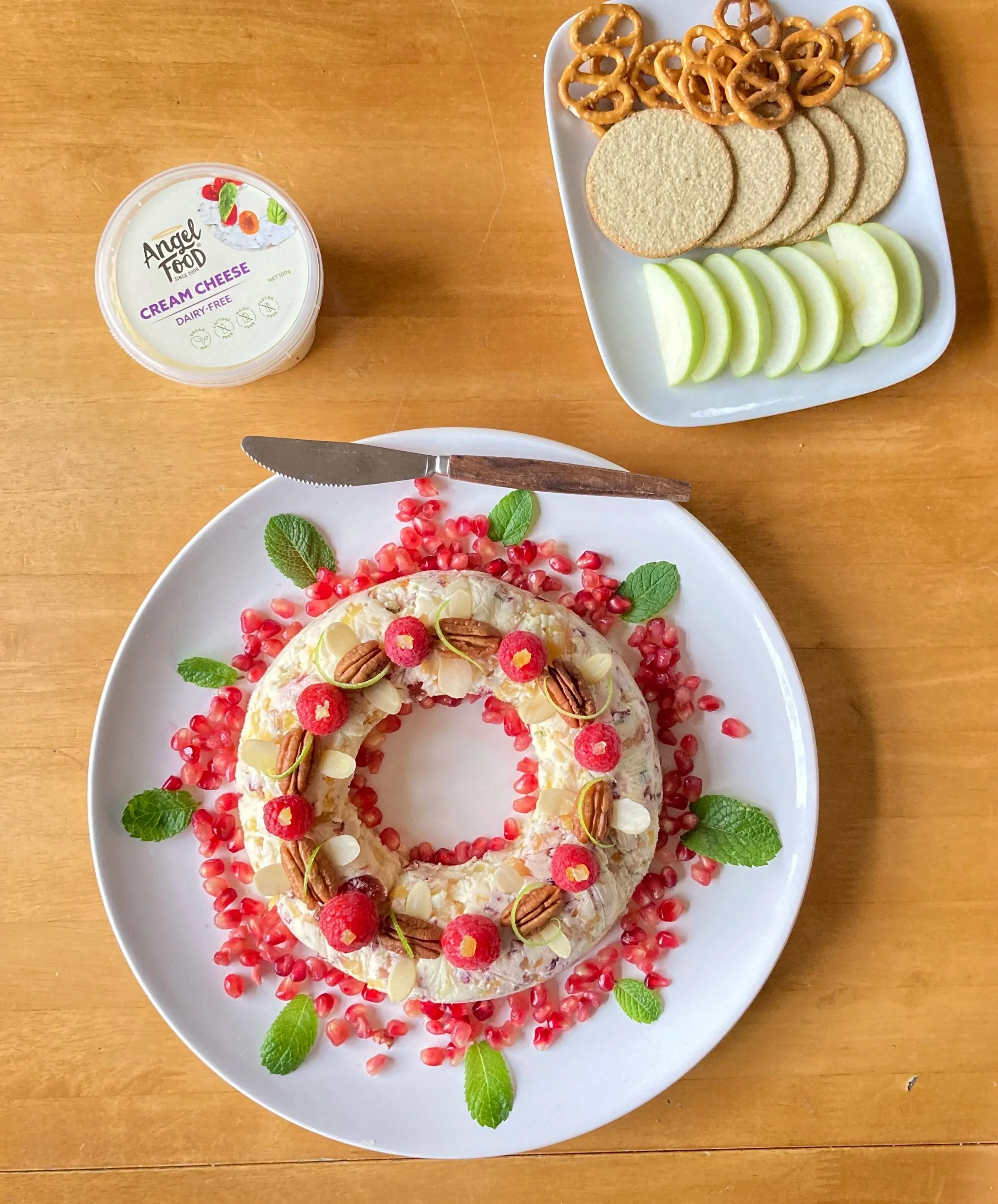 Festive Cheese Wreath