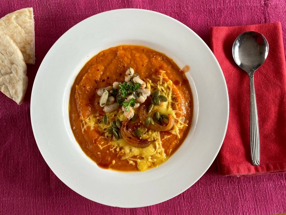 Roast pumpkin soup
